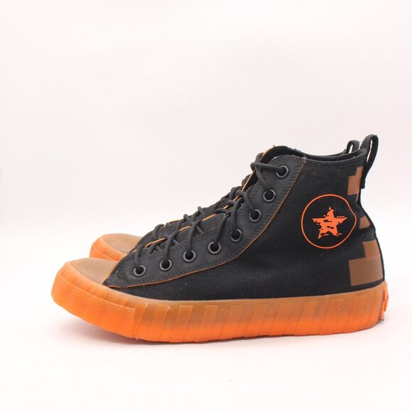 Converse UNT1TL3D High Not A Chuck Men's Size 9 Black Orange Athletic Shoes - Picture 4 of 9